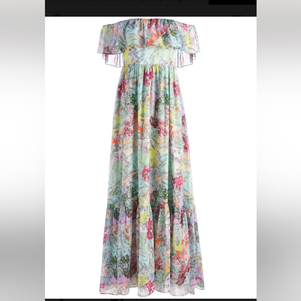 Alice + Olivia X Lola floral maxi summer dress